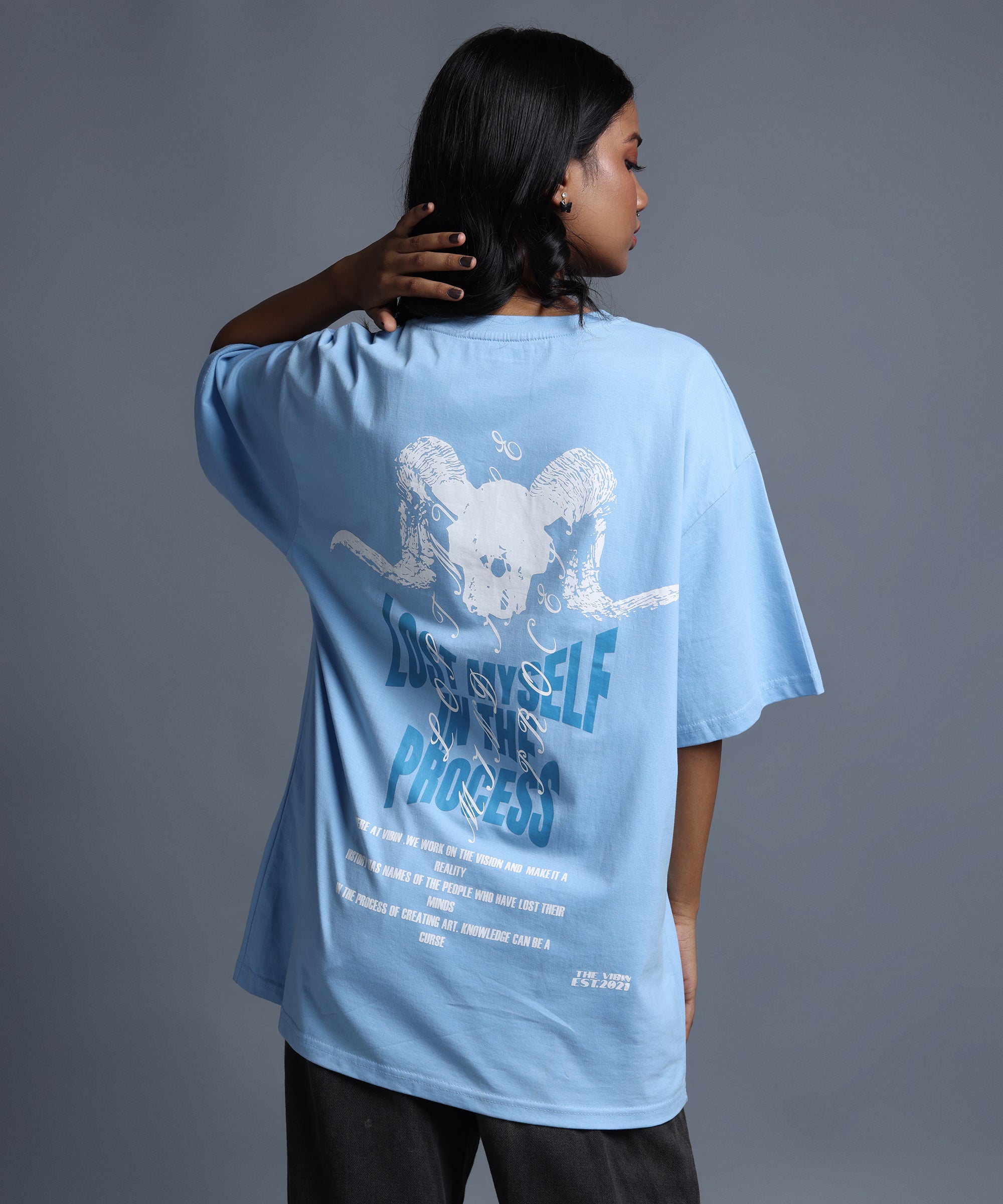 LOST MYSELF IN PROCESS OVERSIZED T-SHIRT