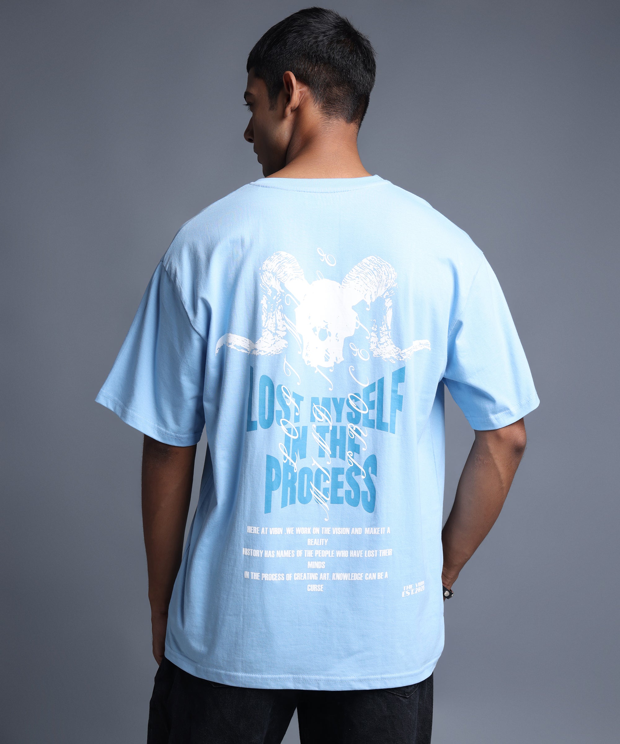 LOST MYSELF IN PROCESS OVERSIZED T-SHIRT