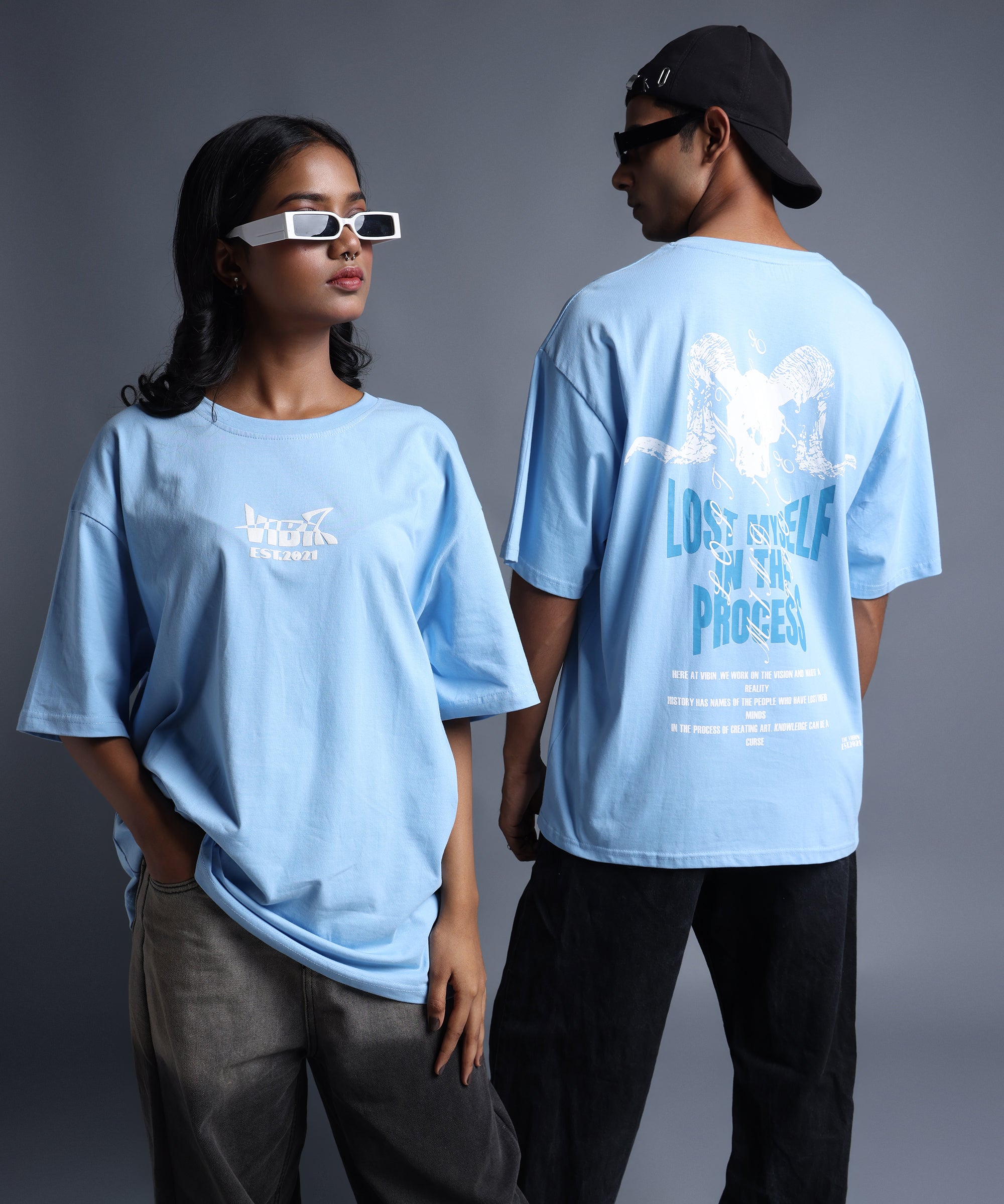 LOST MYSELF IN PROCESS OVERSIZED T-SHIRT