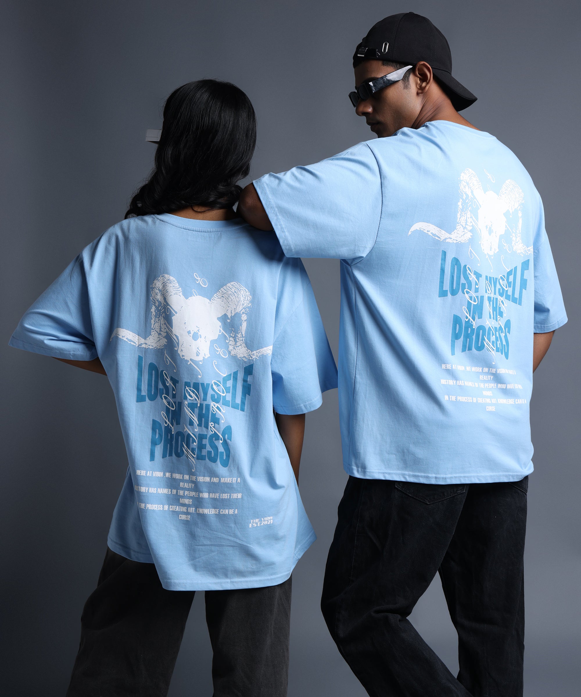 LOST MYSELF IN PROCESS OVERSIZED T-SHIRT