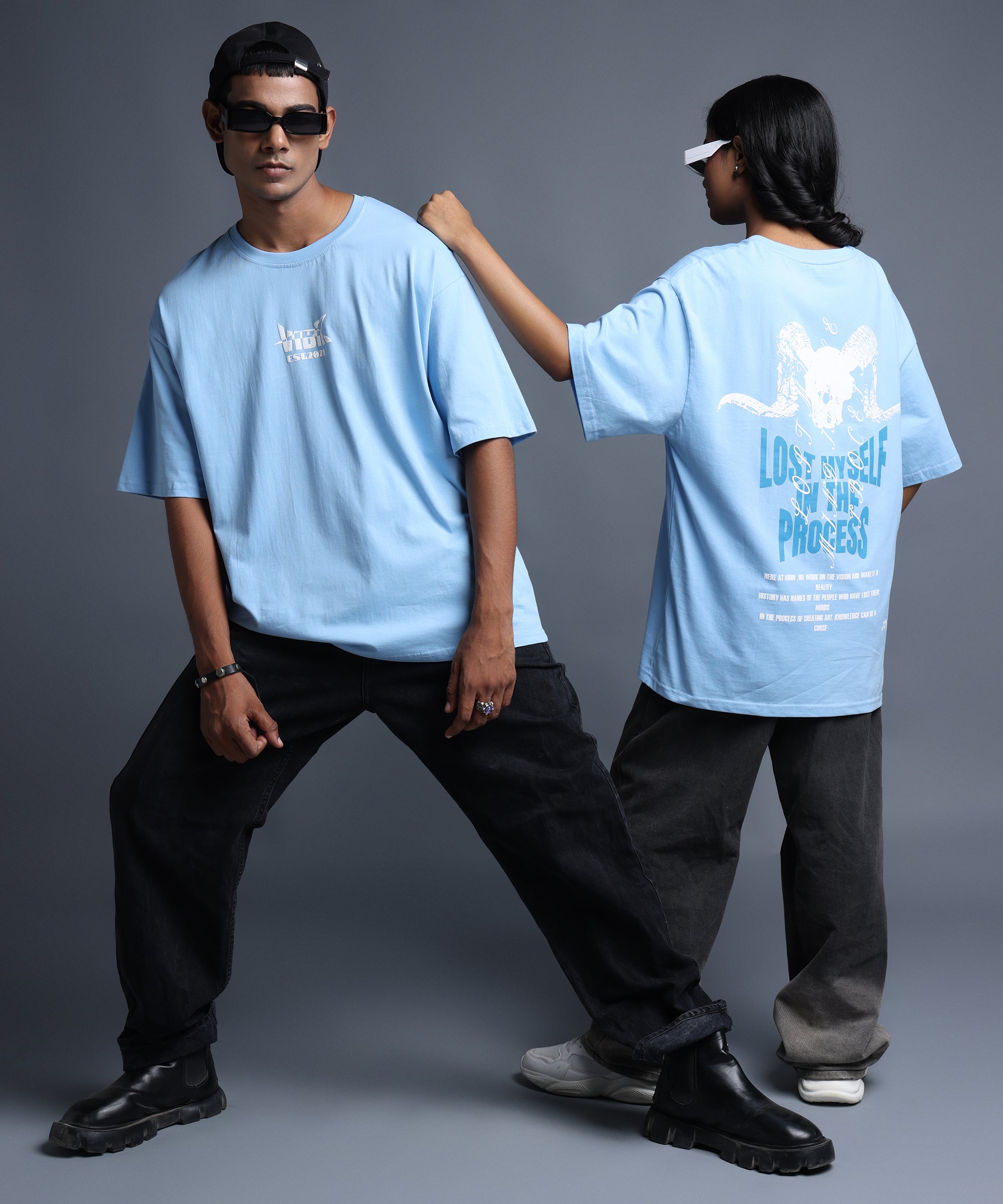 LOST MYSELF IN PROCESS OVERSIZED T-SHIRT