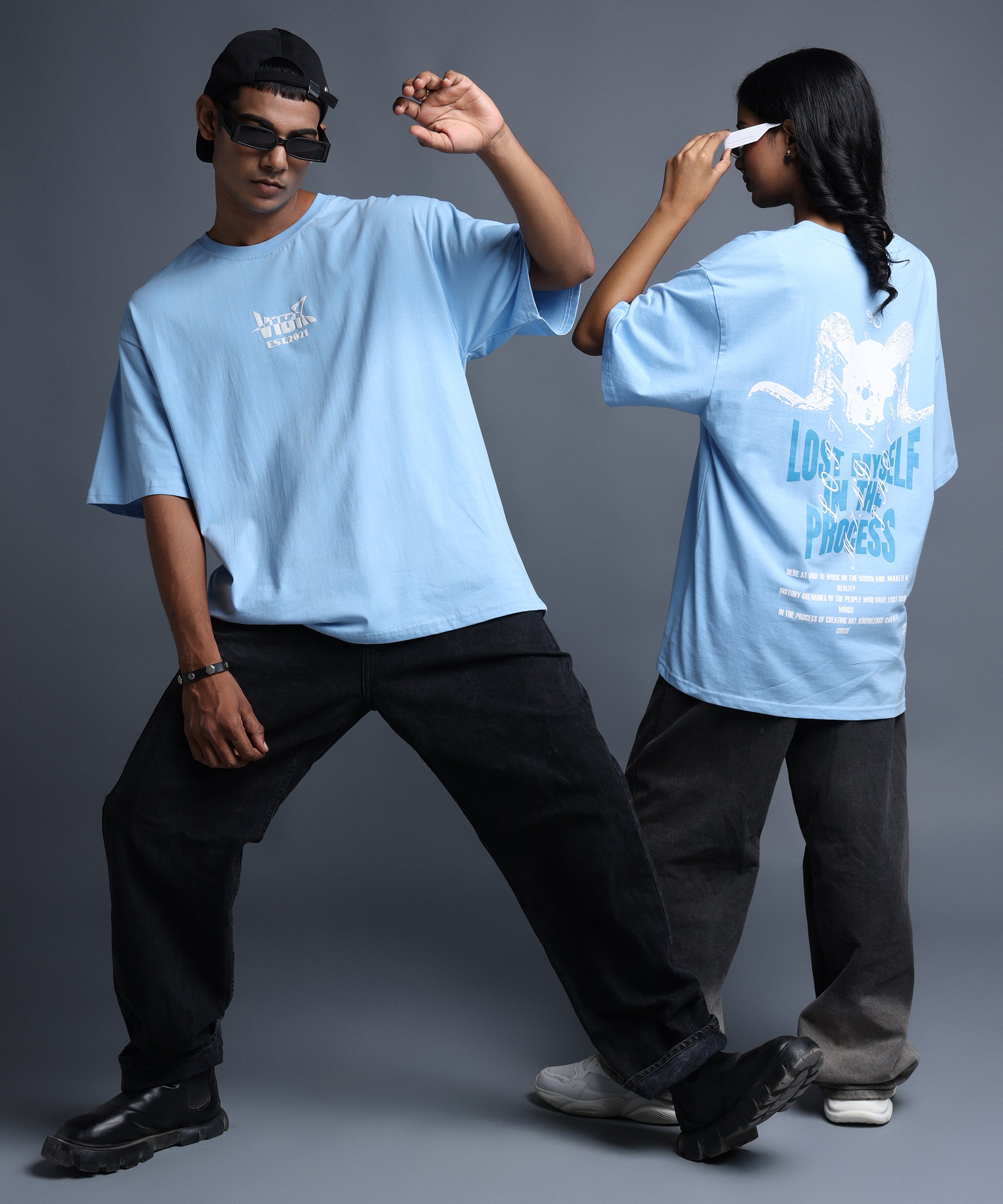 LOST MYSELF IN PROCESS OVERSIZED T-SHIRT