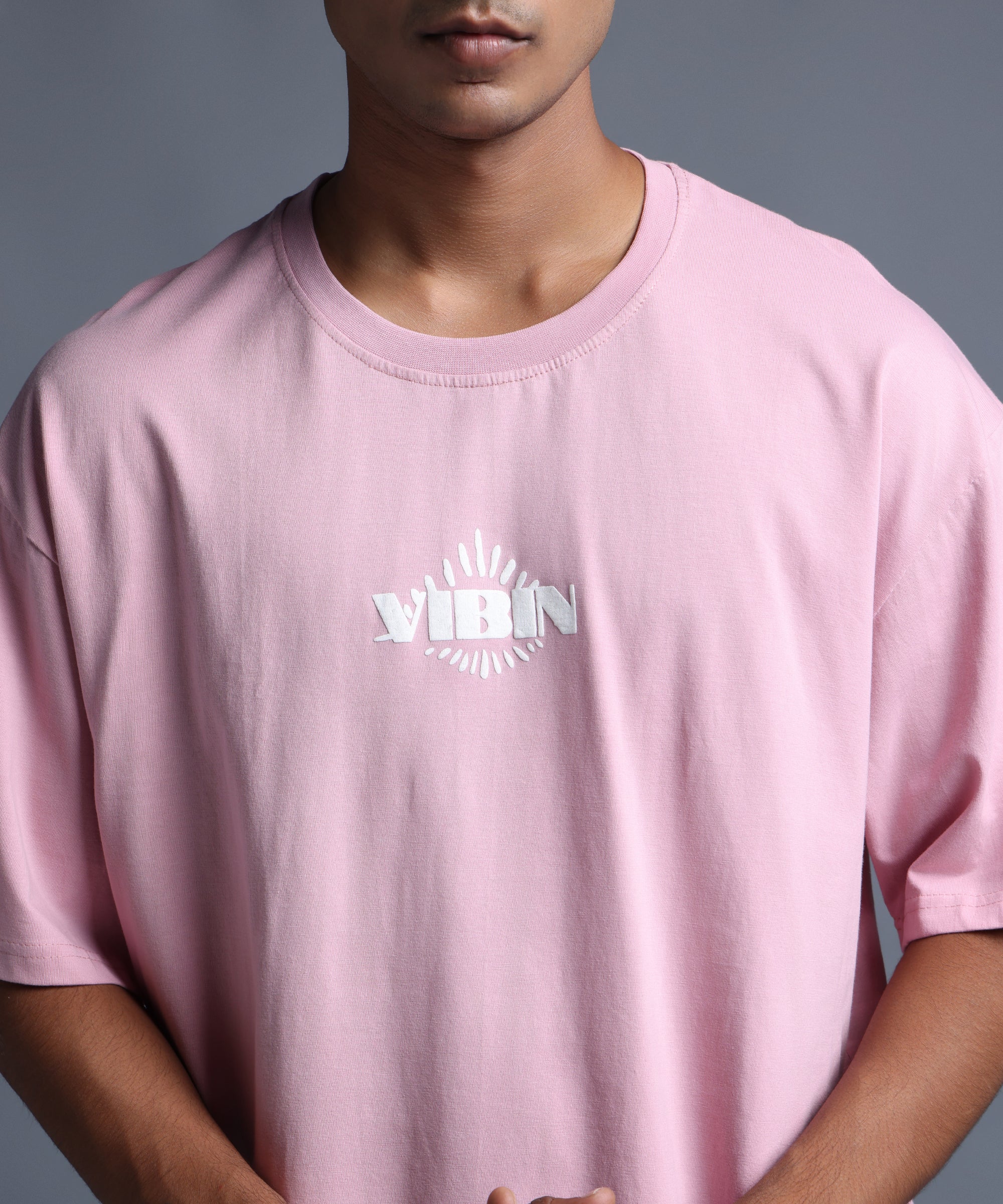 EVIL EYE OVERSIZED T-SHIRT - CHILEAN PINK