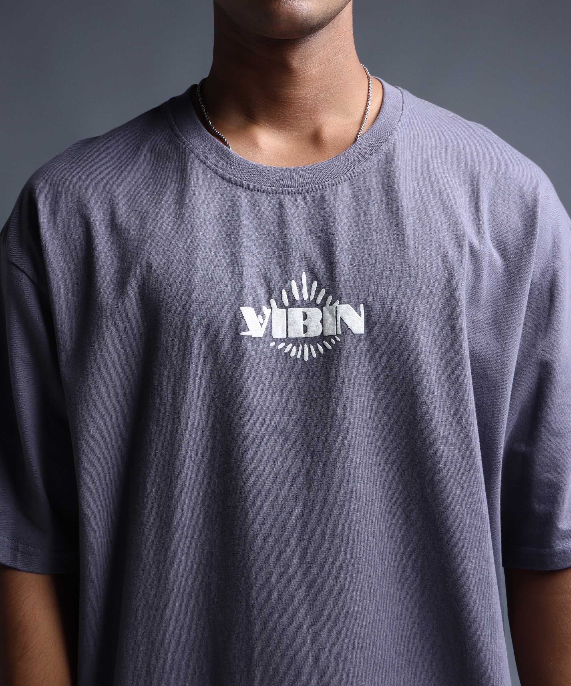 EVIL EYE OVERSIZED T-SHIRT - GREY