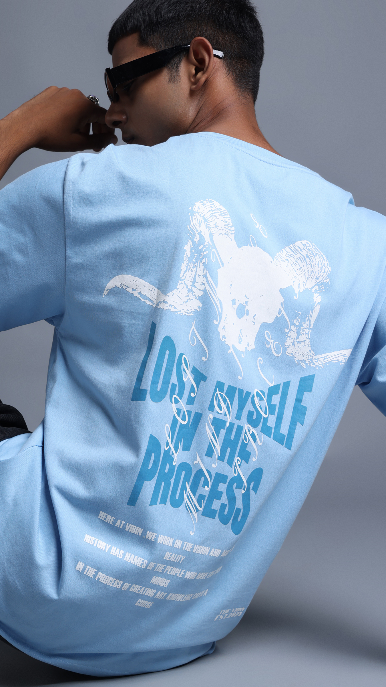 LOST MYSELF IN PROCESS OVERSIZED T-SHIRT