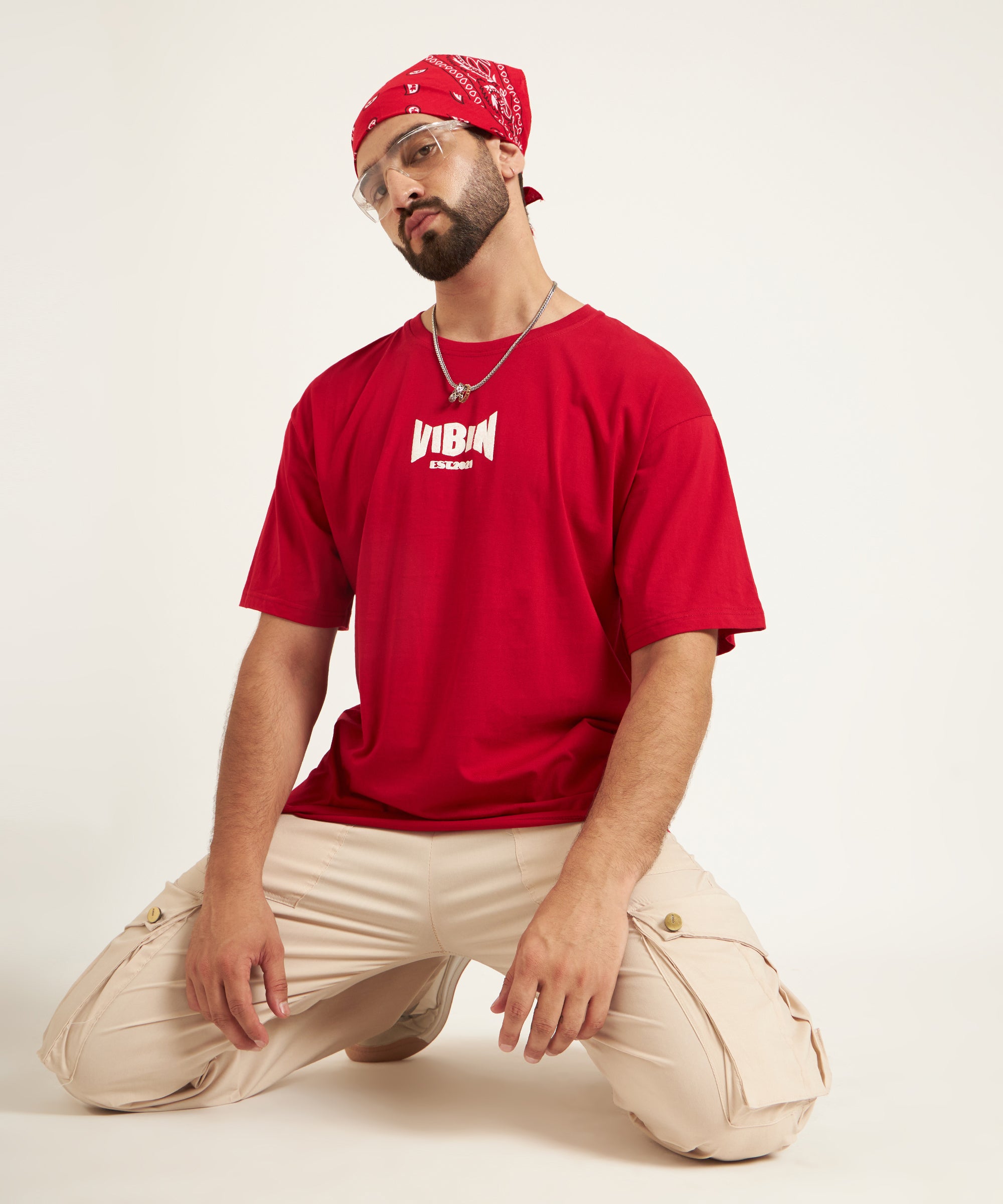 MY HEART SKIPPED A BEAT OVERSIZED T-SHIRT - RED