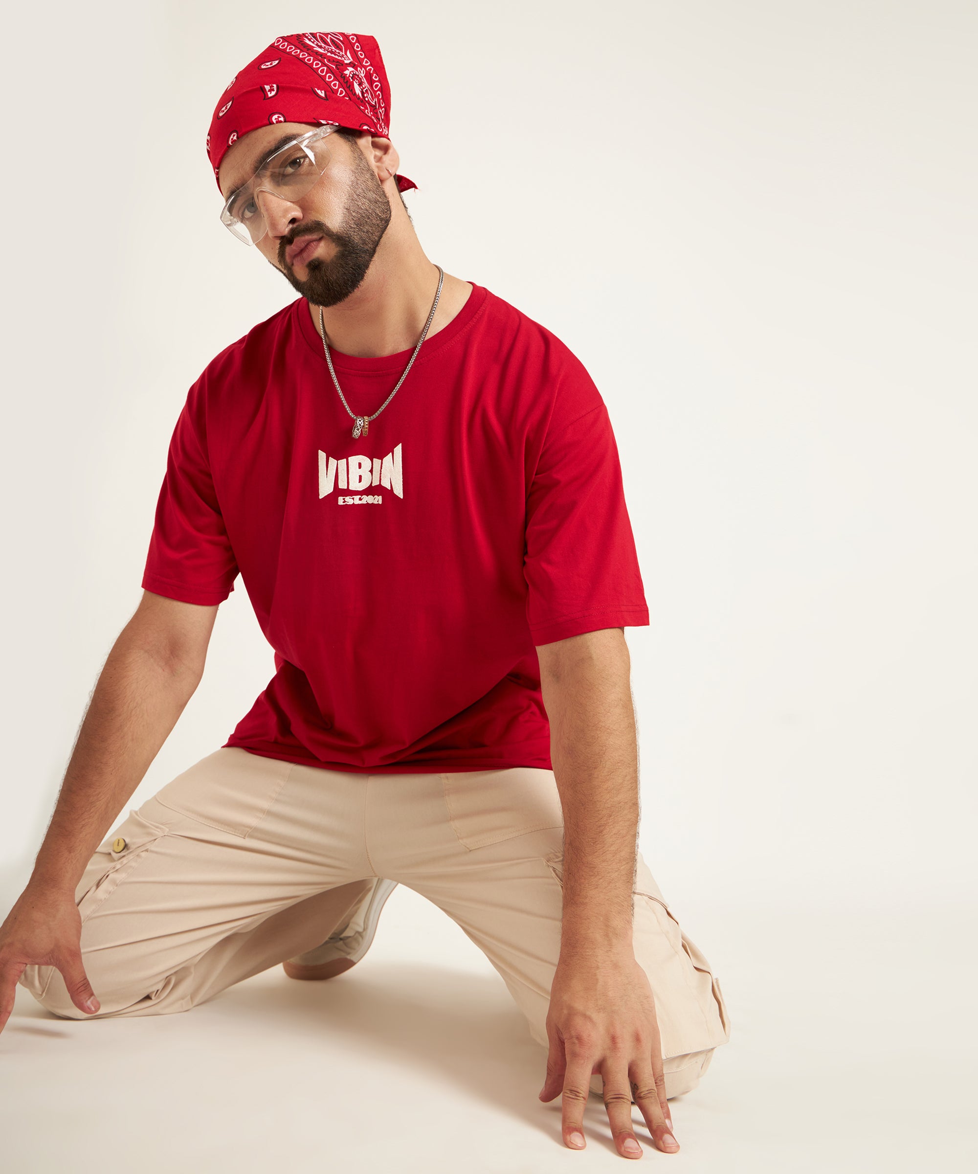 MY HEART SKIPPED A BEAT OVERSIZED T-SHIRT - RED