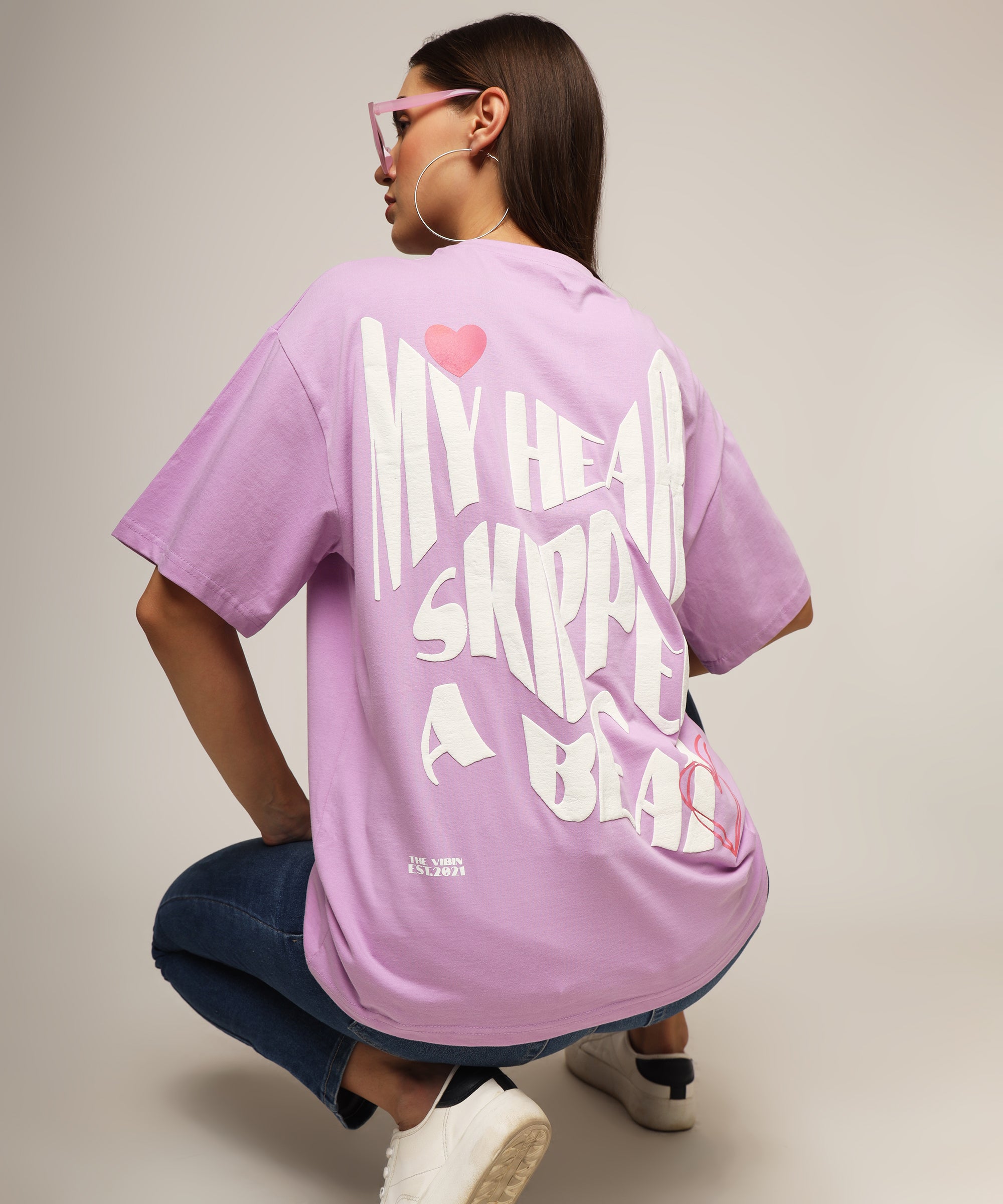 MY HEART SKIPPED A BEAT OVERSIZED T-SHIRT